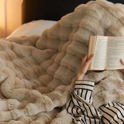 Double-sided Plush Throw Luxury Velvet Blanket Plush Velvet