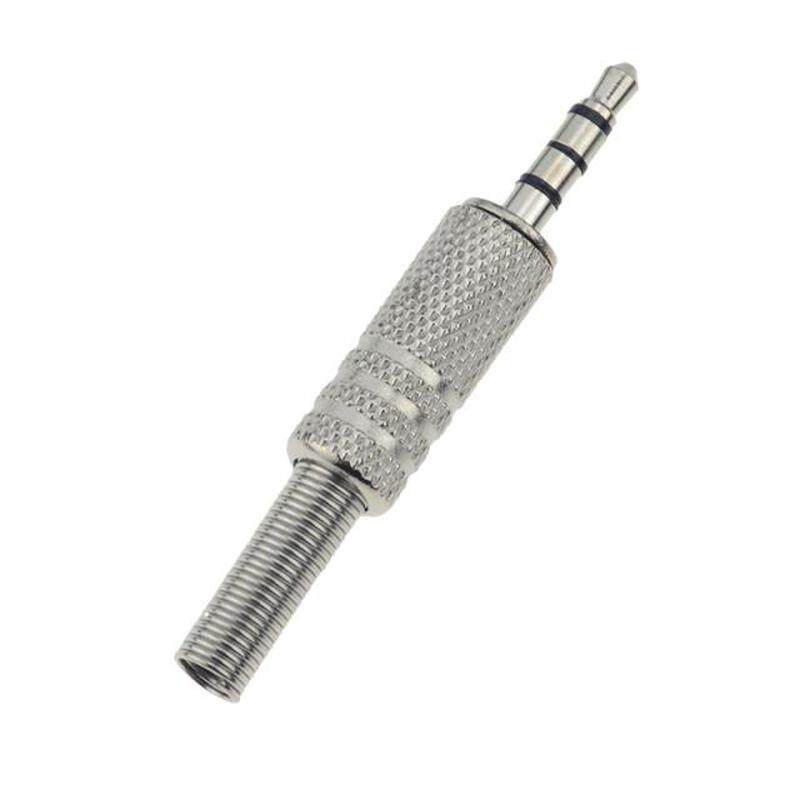 2pcs/lot 3.5mm 1/8in Stereo Male Audio TRS Plated Jack Plug