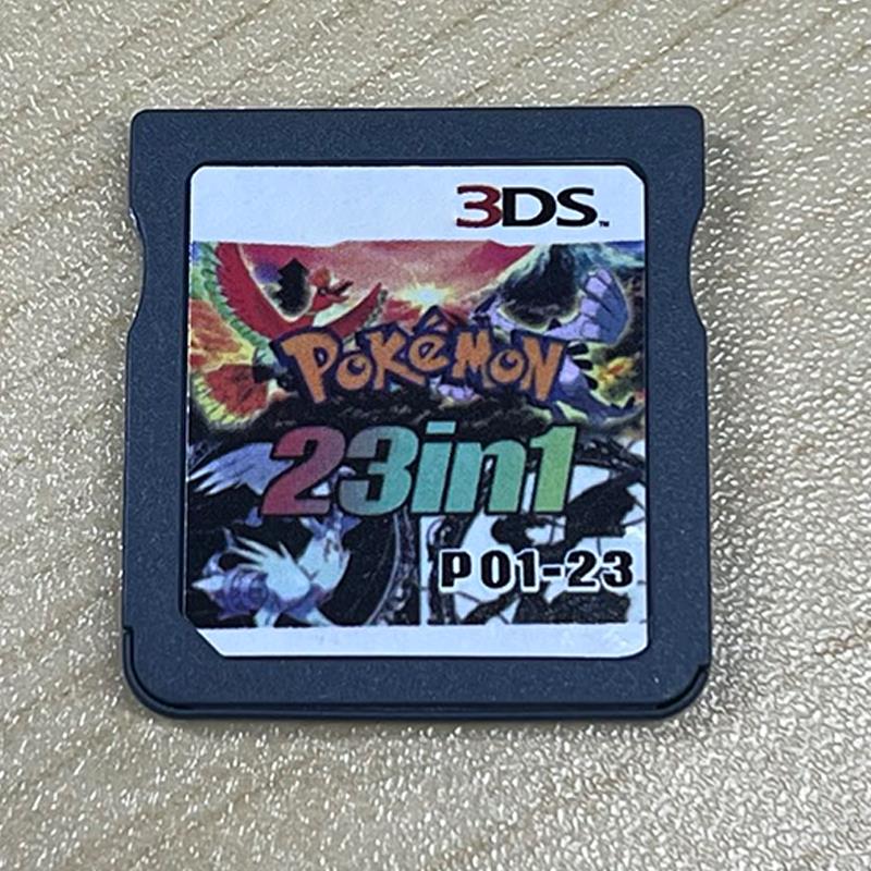 DS Game 23 In 1 Pokemon Series Memory Card for NDS 3DS Video