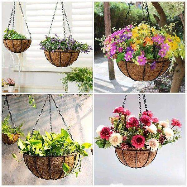 2 Pcs Home Decoration Hanging Planter Wall Wall-mounted