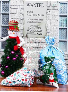 24PCS Christmas Gift Bags Assorted Styles Drawstring Gift