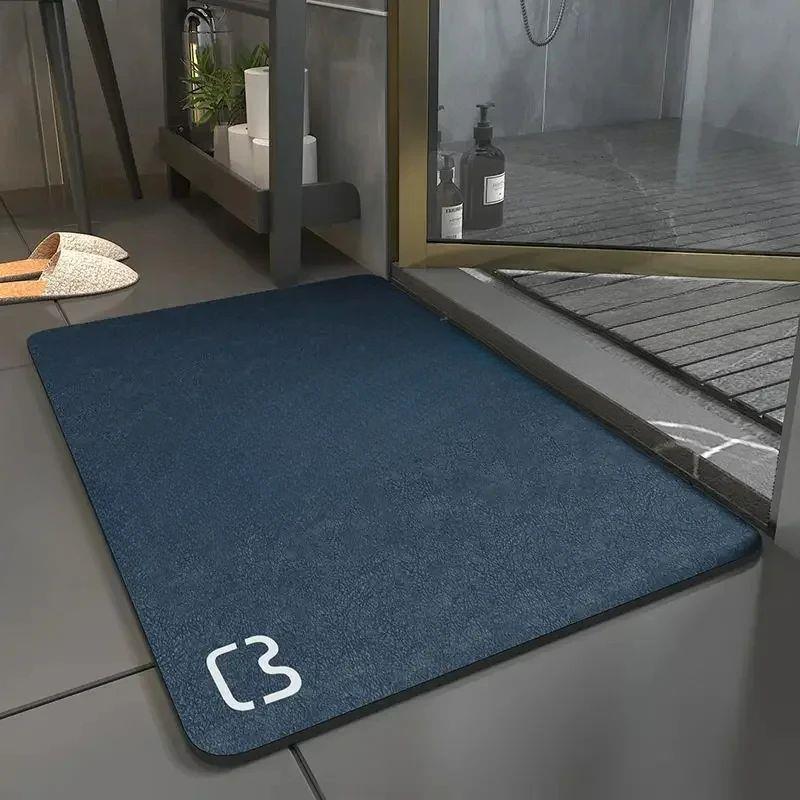 Diatom Mud Solid Super Absorbent Floor Mat Non-slip Bath Mat