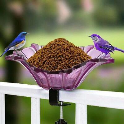 Deck Mounted Garden Bird Feeder Multifunctional Flower
