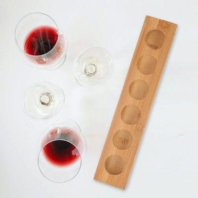 Tray Cup Holder Wooden Show Rack Shot Board Serving Glasses