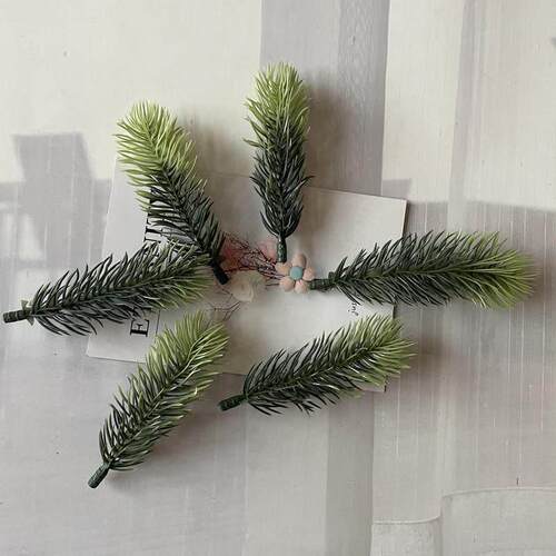 10pcs Pine Branches Artificial Fake Plant Artificial Flower
