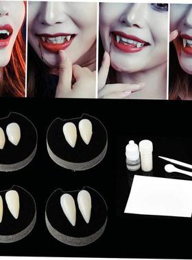 1 Pairs Vampire Teeth Fangs Dentures Props Halloween Costume