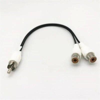 Male Plug To 3 RCA Male Adapter Audio Converter Video AV