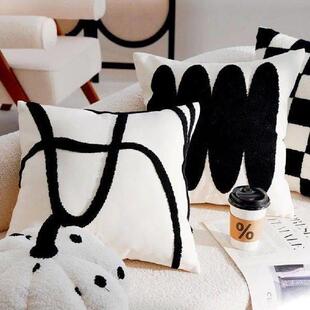 Couch Pillow Zipper Pillowcase Decorative Throw Pillow with