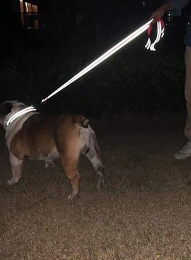 Cats Dogs Harness Collar Lead Strap Night Reflection Dog Pet