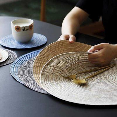 blue lotus home placemat table mat insulation