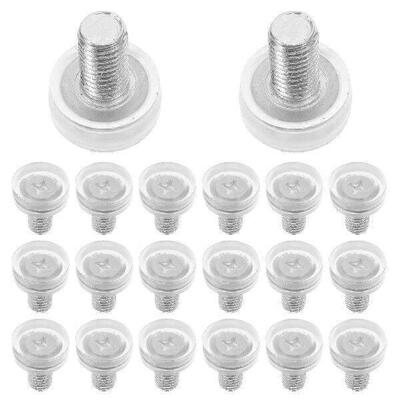 20 Pcs Transparent Furniture Feet for Tables Chairs Desks