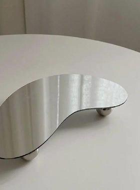 Art Deco Style Acrylic Mirror Effect Vanity Tray Display