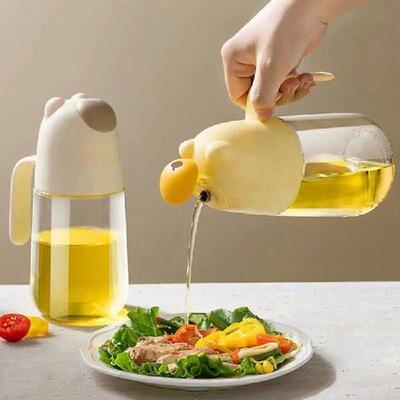 Oil Dispenser For Kitchen 590ml Bear Shape Vinegar
