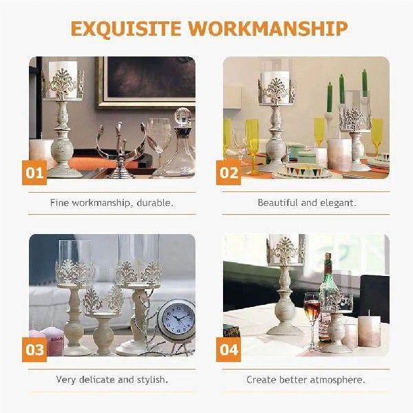 Metal C nament Decorative Holder Retro Conical Design