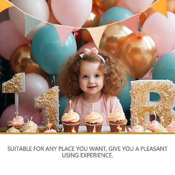 Baby Bunting Banner Flags Rainbow Party Decorations Hanging