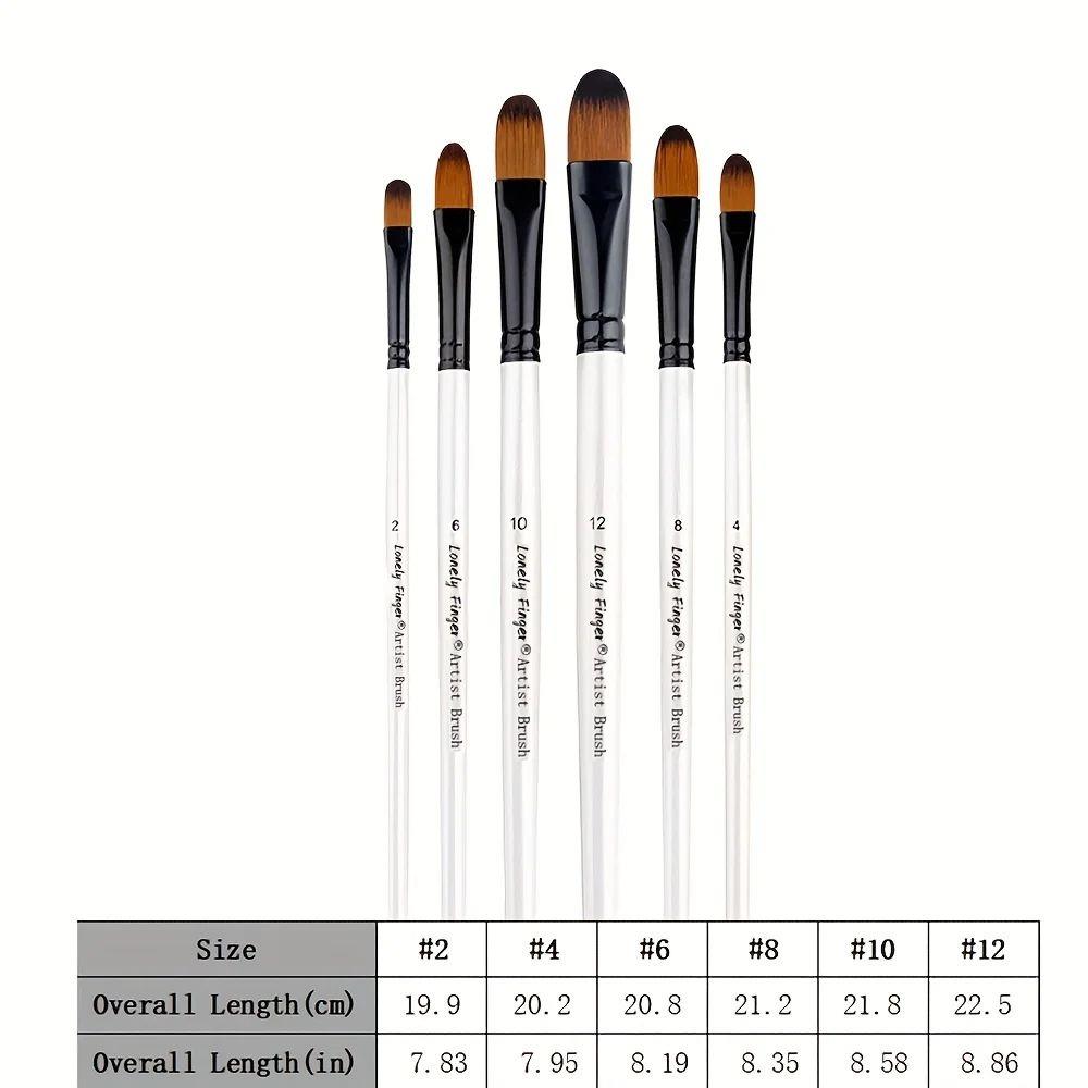6pcs Artist Paint Brushes Set Artist Paintbrushes For Acryli
