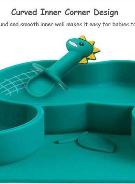 Baby Silicone Dinner Plate Infant Training Subdivision