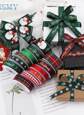 Christmas Ribbons for Craft Holiday Printed Grosgrain Ribbon