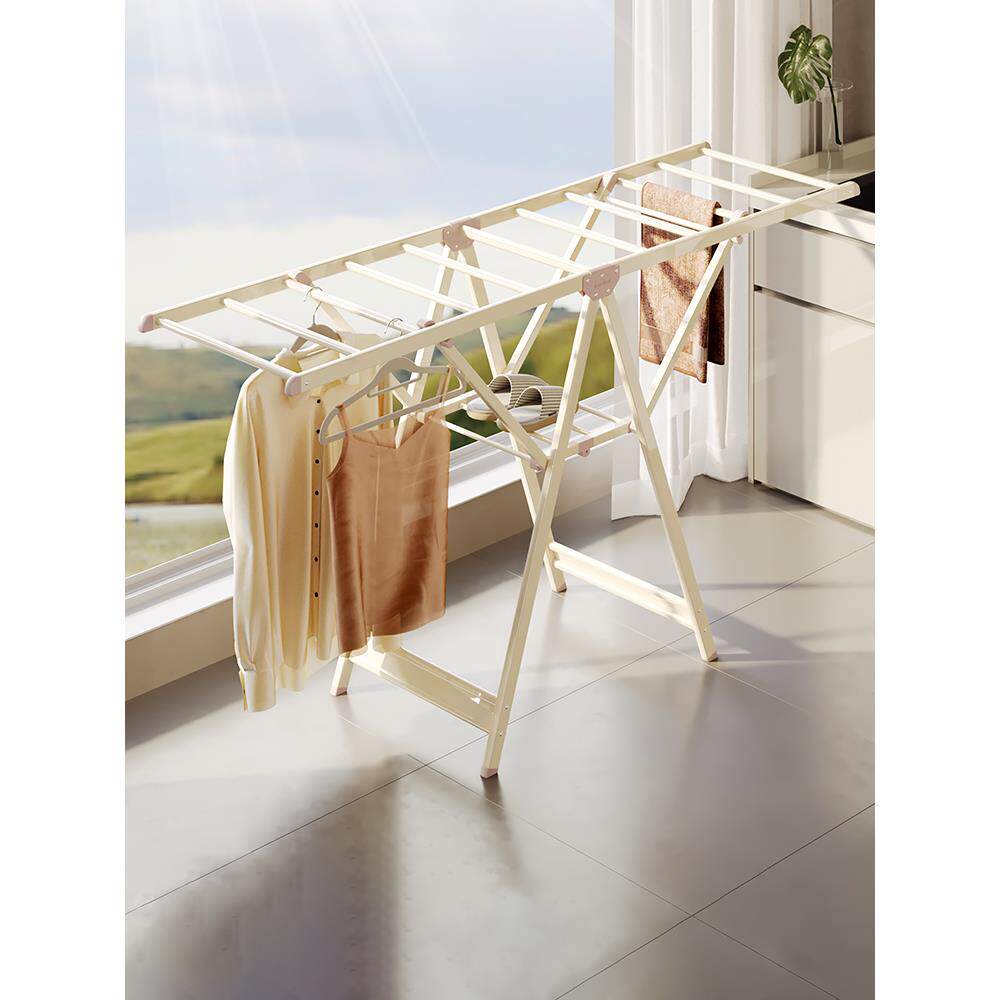 【达人推荐】格美居晾衣架落地折叠晒衣架晒被子神器