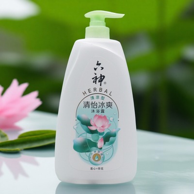 六神沐浴乳清怡冰爽沐浴露莲心+荷花 春夏季清凉舒爽易冲洗不滑腻