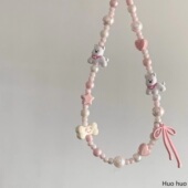 西高地手机链卡通手机挂绳短款 高级感可爱挂饰包挂件 相机挂链新款