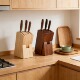 实木刀架厨房用品刀具菜刀收纳架置物架放菜刀架刀具架木刀架刀座
