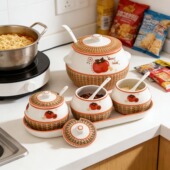 家用陶瓷调味料罐组合一整套盐厨房调料盒网红猪油罐储物罐耐高温