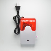 养殖场机房220v停电断电声光报警器家用大音量可调超响自动提醒器