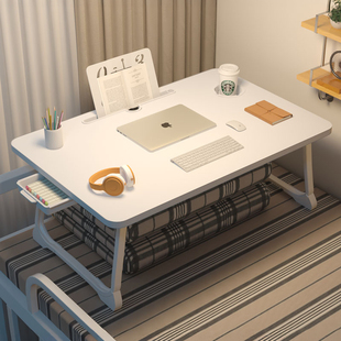 床上小桌子学生书桌可折叠桌宿舍上铺笔记本电脑桌家用飘窗懒人桌