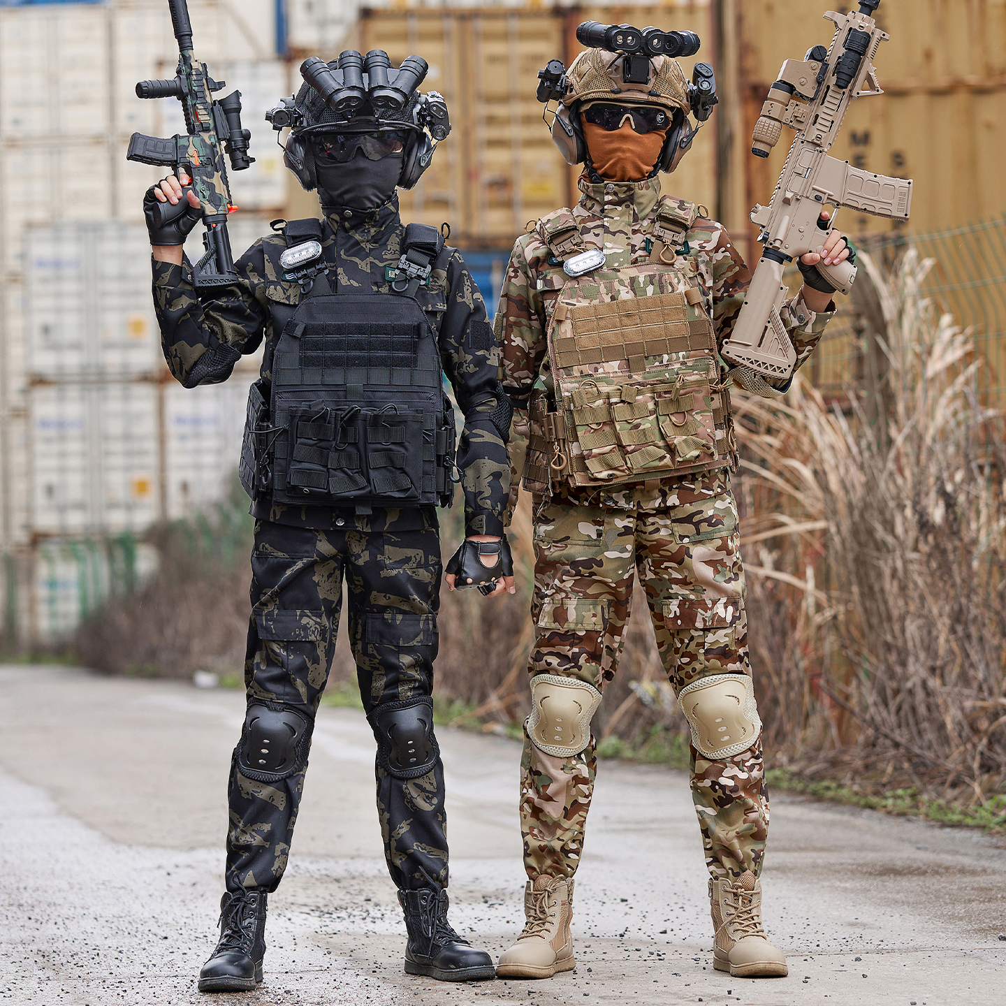 儿童迷彩服套装特种兵装备男女孩军训秋冬小学生户外训练表演服