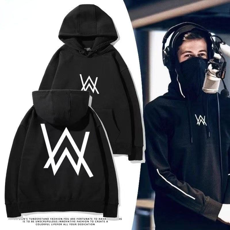 艾伦沃克alanwalker DJ周边连帽卫衣男女秋冬美式加绒百搭衣服潮