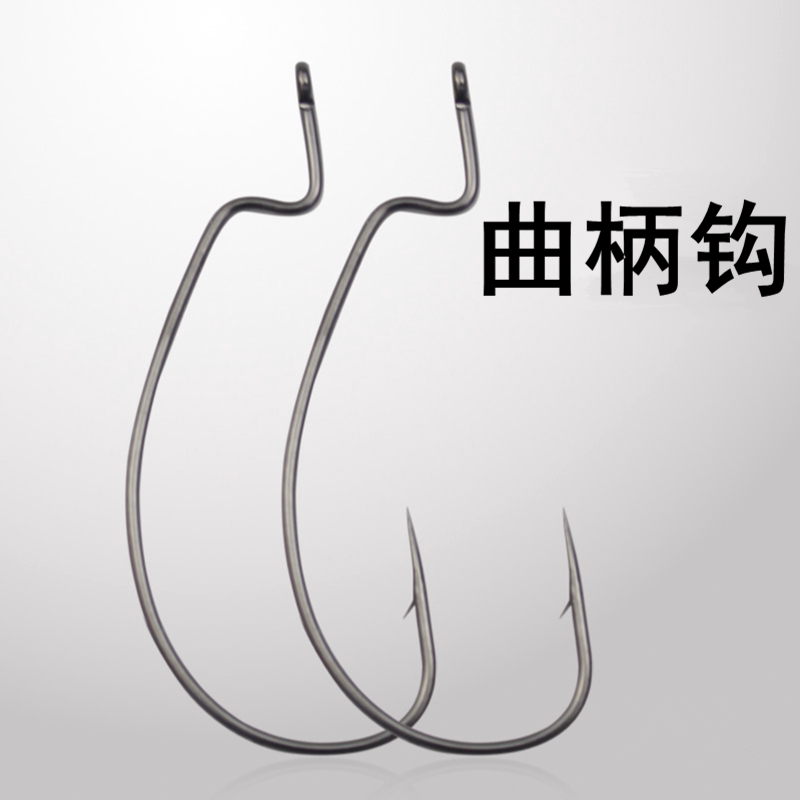 曲柄钩散装带铅钩路亚鱼钩倒钓钩