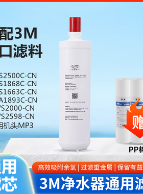 3M净水器滤芯通用DWS2500-CN主滤芯替换耗材2597WT-D29/2000T/E20