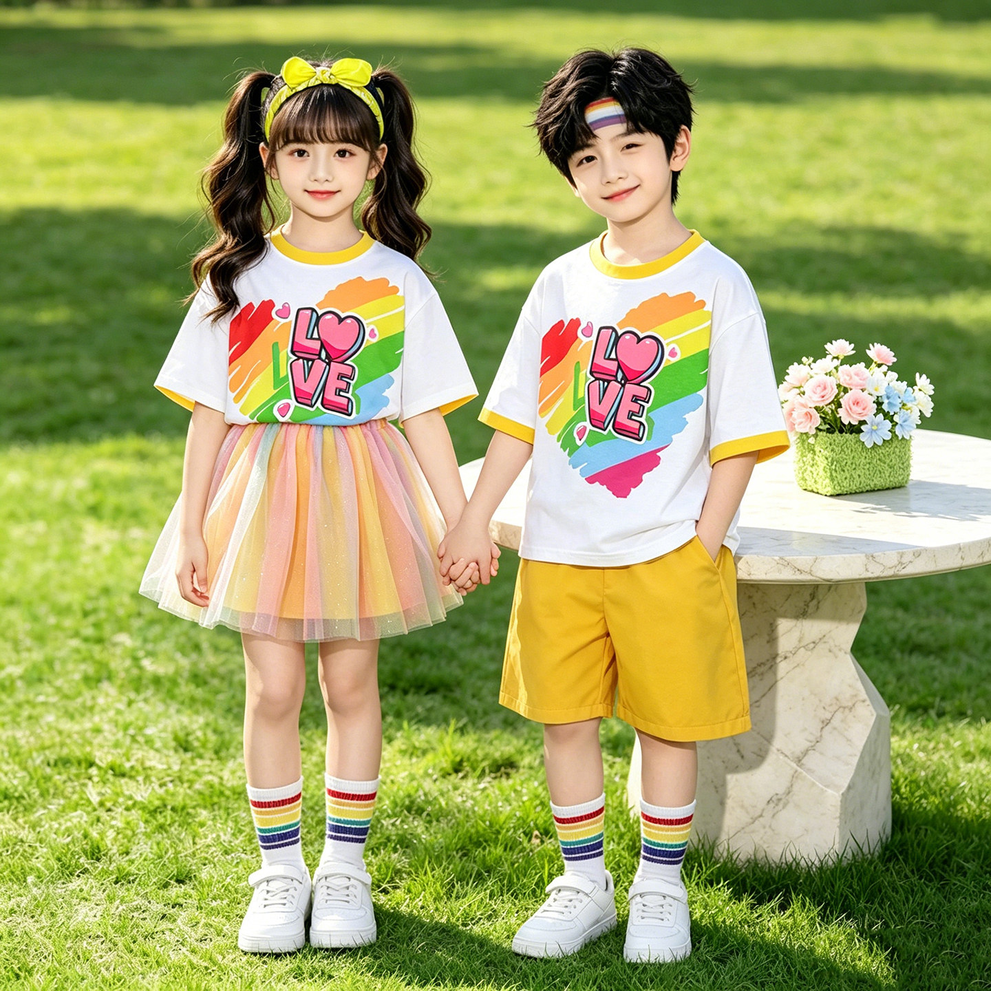 六一儿童表演服装幼儿园舞蹈班服小学生运动会开幕式啦啦队演出服
