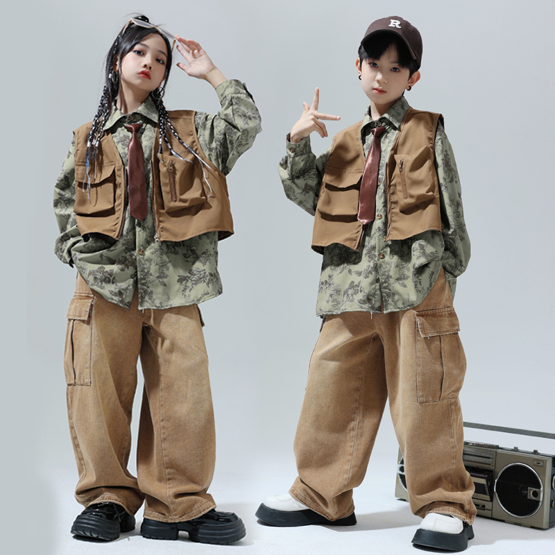 儿童嘻哈街舞潮服演出服套装