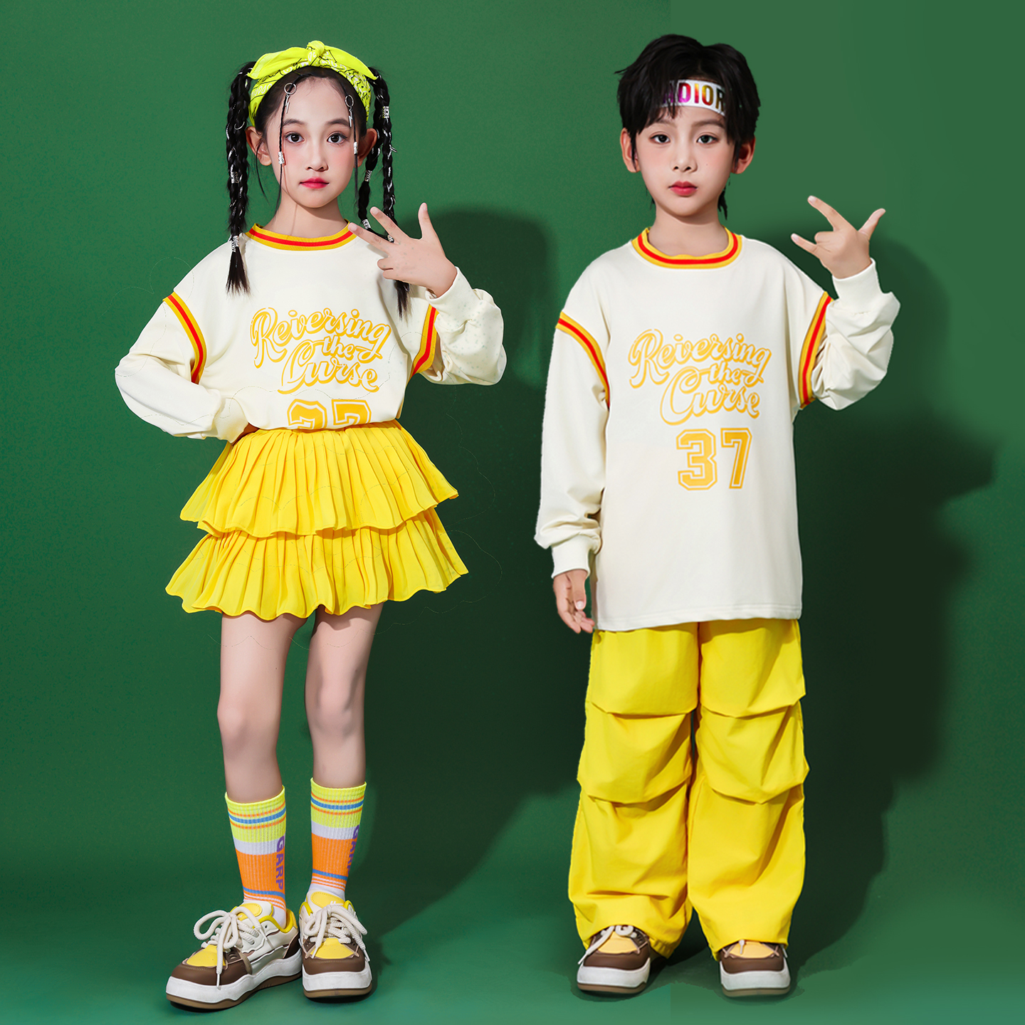 秋季运动会开幕式服装小学生团体班服儿童啦啦队演出服幼儿园表演