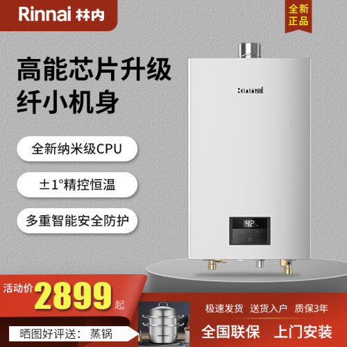 Rinnai/林内 RUS-13/16E33G-CY 家用恒温室内强排式燃气热水器
