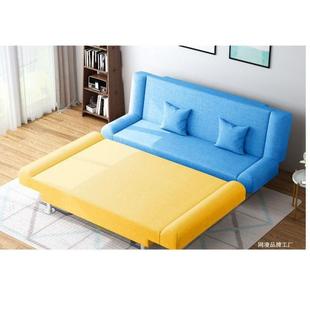 懒人沙发客厅小户型两用床出租屋房单双人经济型可折叠床布艺沙发
