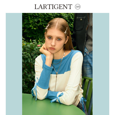 LARTIGENT24S新款内搭侧抽绳撞色