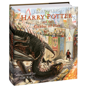 Potter Edition The the and Fire Illustrated 英文原版 Goblet Harry 哈利波特与火焰杯全彩插图版 12岁