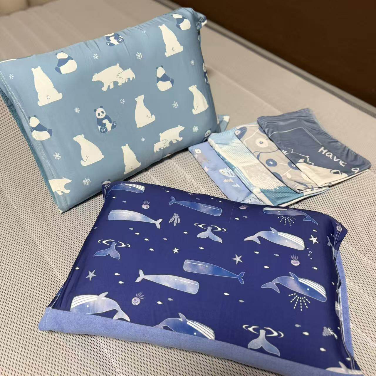 夏季超冷感枕套日单凉感枕筒单人枕套凉感黑科技一面冷感一面毛圈