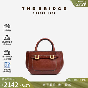 GAIA系列手工牛皮 The Bridge 桥牌 女士手提斜挎包 植鞣工艺