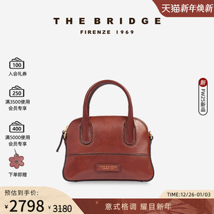 新品 桥牌 IOLANDA系列女手工牛皮手提斜挎贝壳包 Bridge The