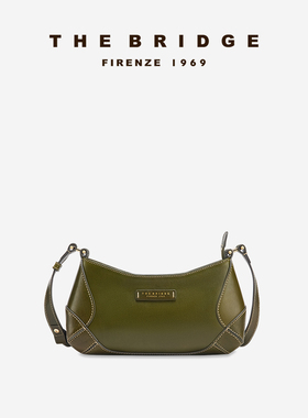 The Bridge/桥牌 GIORGIA系列手工牛皮植鞣工艺女士斜挎包