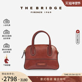 The IOLANDA系列女手工牛皮手提斜挎贝壳包 新品 Bridge 桥牌