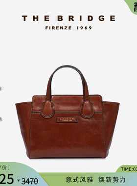The Bridge/桥牌 ELETTRA系列手工牛皮时尚简约女士手提包托特包