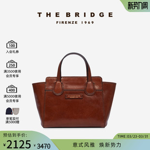 ELETTRA系列手工牛皮时尚 桥牌 简约女士手提包托特包 Bridge The