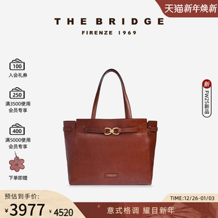 ISOTTA系列 The 新品 桥牌 女士复古通勤手工牛皮托特包 Bridge