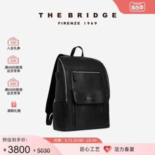 手工牛皮新款 The 桥牌 男士 Bridge 通勤外出大容量双肩背包