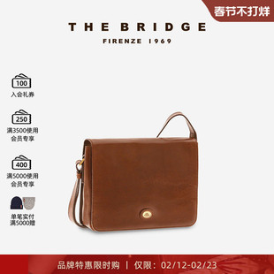The Bridge/桥牌 【微瑕特卖】男士复古大容量可肩背邮差包公文包